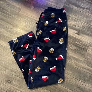 Last chance Men's Christmas pajamas beer Santa